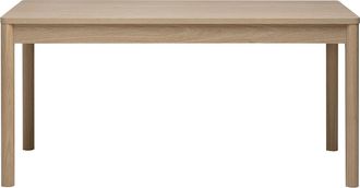 Miliboo Mesa De Comedor Rectangular Con Almacenaje Acabado Madera Clara Roble L160 Cm Izzie