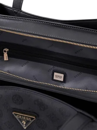 Guess Wilder Tri Compartment Tote Bag - Charcoal