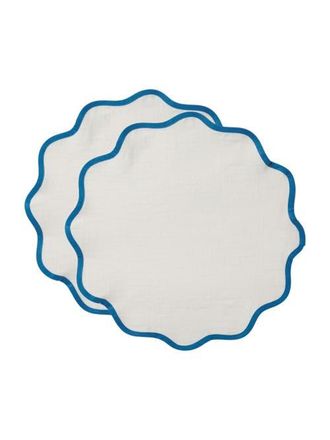 La DoubleJ Cloud Placemats Set Of 2 Blue White at Nordstrom
