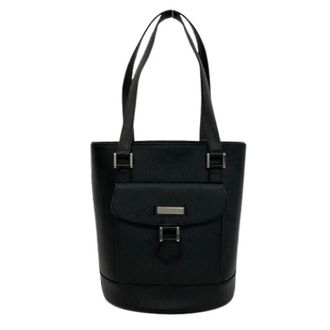 Burberry Pre-owned Tote Bags, female, Black, Size: ONE SIZE Pre-owned Leather Tote Bag