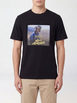 Barbour T-shirt in cotone stampata