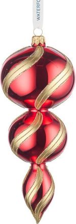 Waterford Holiday Heirlooms Triple Spire Glass Ornament in Multi Red at Nordstrom