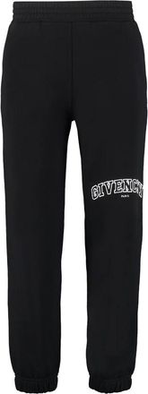 Givenchy Sweatpants, male, Black, Size: L Embroidered Black College Joggers