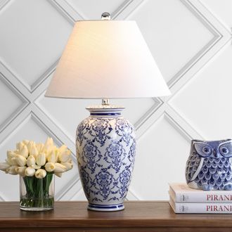 Jonathan Y Designs Juliana 26.25 Chinoiserie Ceramic LED Table Lamp