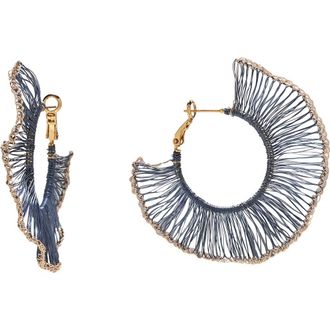 Eye Candy Los Angeles Nikolina Statement Hoop Earrings in Gold at Nordstrom Rack