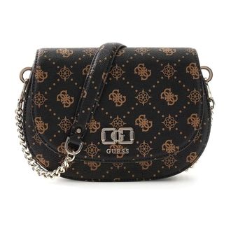 Guess Emelie Logo Crossbody Bag - female - Guess - Cross Body Bags - Brown - ONE SIZE - Bags