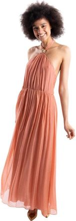 H2O Lange Jurk - Dames - Avondkleed - Oranje - M - Kleedjes