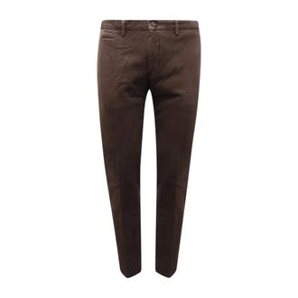BRIGLIA 1949 Chinos, male, Brown, 2XL, Slim Trousers