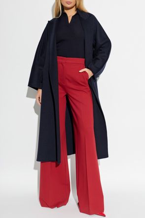 Max Mara Cashmere Coat Cesto, Womens, Navy Blue