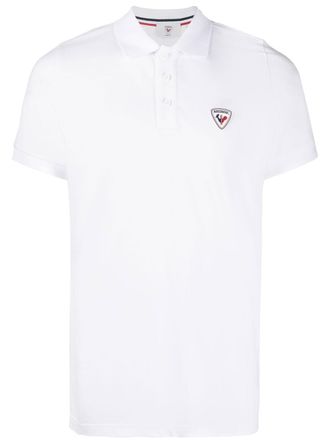 Rossignol logo-applique polo shirt - White