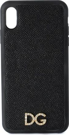 Dolce & Gabbana Phone Accessories, female, Black, Size: ONE SIZE iPhone Cover Xs Max