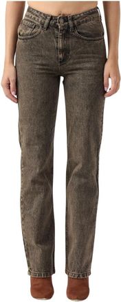 Federica Tosi Jeans rectos lijados - Jeans - Mujer - Beige - W29
