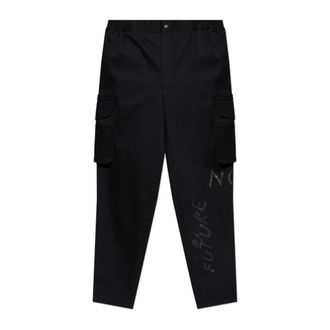 Comme Des Gar&ccedil;ons Straight Trousers, male, Black, Size: L Printed Trousers