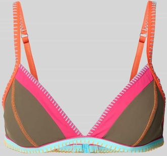 Banana Moon Banana Moon Bikini-Oberteil im Allover-Look Modell TEKNICOLOR Taeko in Oliv, Gr&ouml;&szlig;e XL
