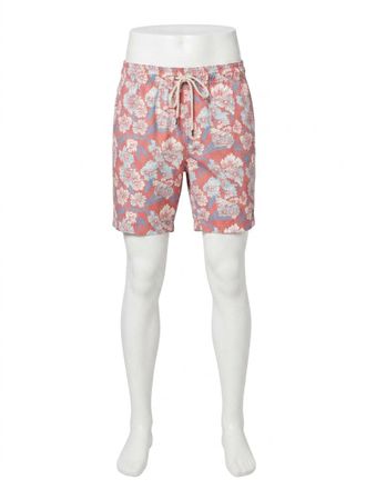 Faherty Beacon Trunk Short In Red Multi-Floral