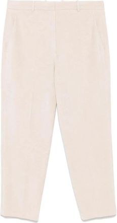 Circolo 1901 Ribfluwelen Cr&egrave;me Broek met Zakken - Dames - Vrijetijds broeken - Beige - L - Katoen - Broeken