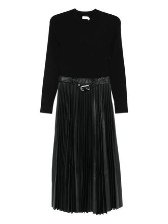 SIMKHAI pleated midi dress - women - Fabric - M - Black