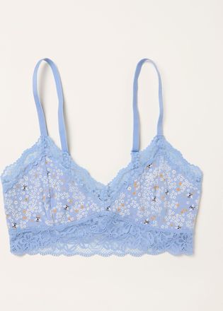 Fat Face FatFace Blue Bee Floral Bralette