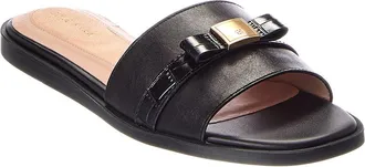 Cole Haan Go-To Emalia Slide Bow Leather Sandal