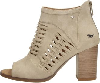 Mustang Sandalen Hak - Dames - Sandalen met hakken - Beige - 42 EU - Schoenen
