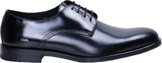 Karl Lagerfeld Urano IV Derby Lace - Heren - Nette schoenen - Zwart - 42 EU - Leer - Schoenen