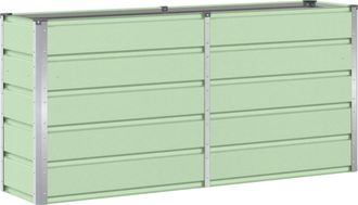 vidaXL Jardinera Verde 160 X 40 X 75 Cm Acero Vidaxl
