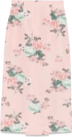Philosophy di Lorenzo Serafini Gonna a matita a fiori - Rosa