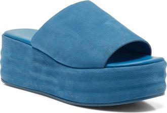 Free People Harbor Platform Sandal in Emerald Tide at Nordstrom, Size 5.5Us