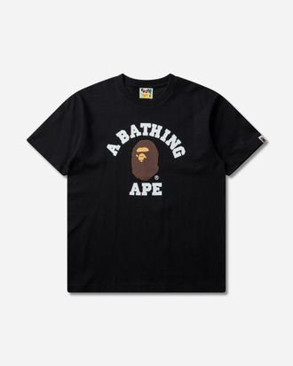 A Bathing Ape Men s College T-Shirt Black
