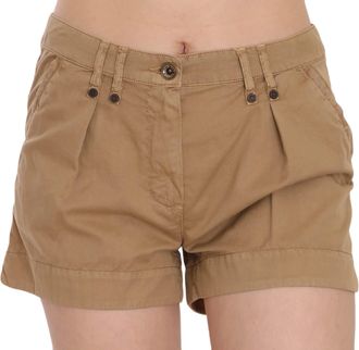 Plein Sud Mid Waist 100% Cotton Mini Womens Shorts