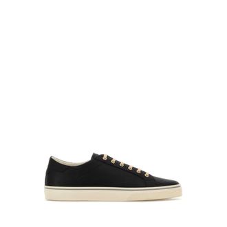 Brunello Cucinelli Brunello Cucinelli, Sneakers, male, Black, Size: 10 1/2 US Leather Lace-Up Sneakers