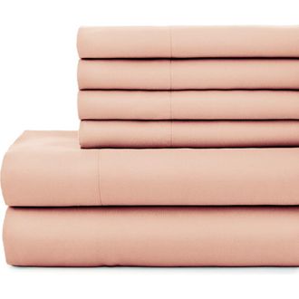 Southshore Fine Linens Vilano Springs Extra Deep Pocket Sheet Set in Blush at Nordstrom Rack, Size California King