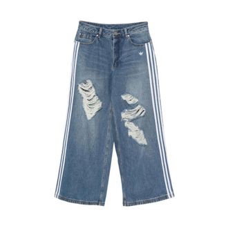adidas Dames, Jeans, Blauw, Maat: W26
