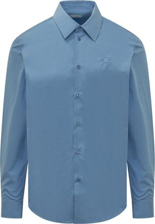 Burberry Blue Regular Solid Shirt