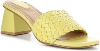 Bos. & Co. Wella Slide Sandal in Yellow at Nordstrom, Size 10-10.5Us