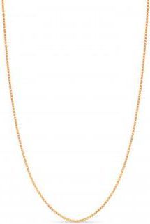 Allurez Large Box Chain Necklace With Lobster Lock 14k Rose Gold