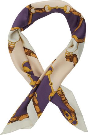 Gucci Womens Square Scarf Multicolour Silk Scarfs