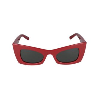 Saint Laurent Sunglasses, female, Red, Size: 49 MM Red Grey Sunglasses SL 702 004