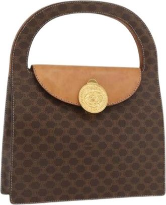 Celine Pre-owned Handbags, female, Brown, Size: ONE SIZE Pre-owned Vintage Macadam Hand Bag
