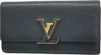 Louis Vuitton Noir Long Wallet (Bi-Fold) (Pre-Owned)