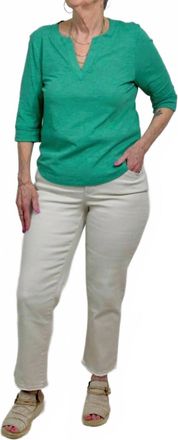 Democracy Pale Stone Slim Straight Pants In Tan