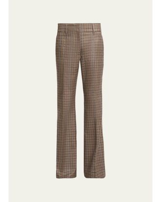 Gabriela Hearst Rhein Houndstooth Flared Pants