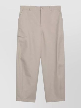 Givenchy tailored cotton trousers belt loops pockets