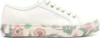 Ferragamo Ferragamo Floral-Trim Low-Top Sneakers