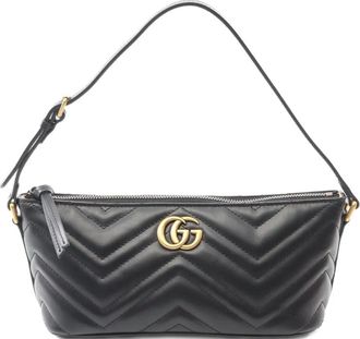 Gucci Borsa a mano GG Marmont matelassé anni 2020 - Nero