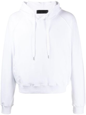 Haider Ackermann embroidered back logo hoodie - White