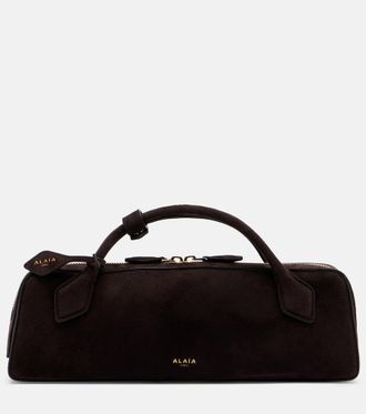 Alaia Ala&iuml;a Le Teckel Small suede top-handle bag