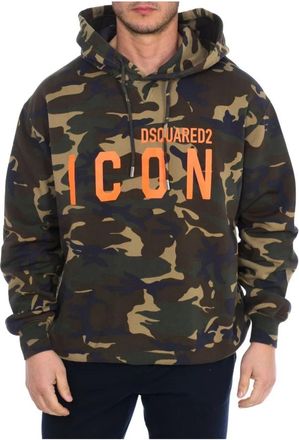 Dsquared2 Hoodie - Heren - Hoodies - Veelkleurig - S - Katoen - Hoodies & sweatvesten