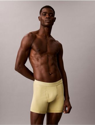 Calvin Klein Mens Naturals Flex Boxer Brief - Yellow - XL