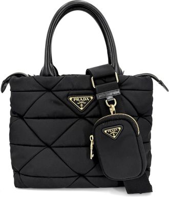 Prada Black Nylon Handbag Pouch Shoulder Bag Tote Bag (Pre-Owned)